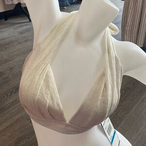 Coco Reef White Halter Bra Bikini Swimsuit Separates New